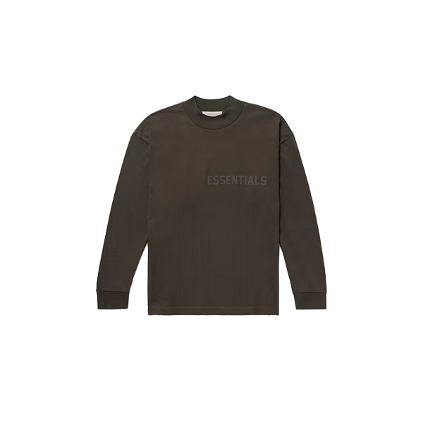 Essentials Crewneck Long Sleeve Tee Logot Off Black