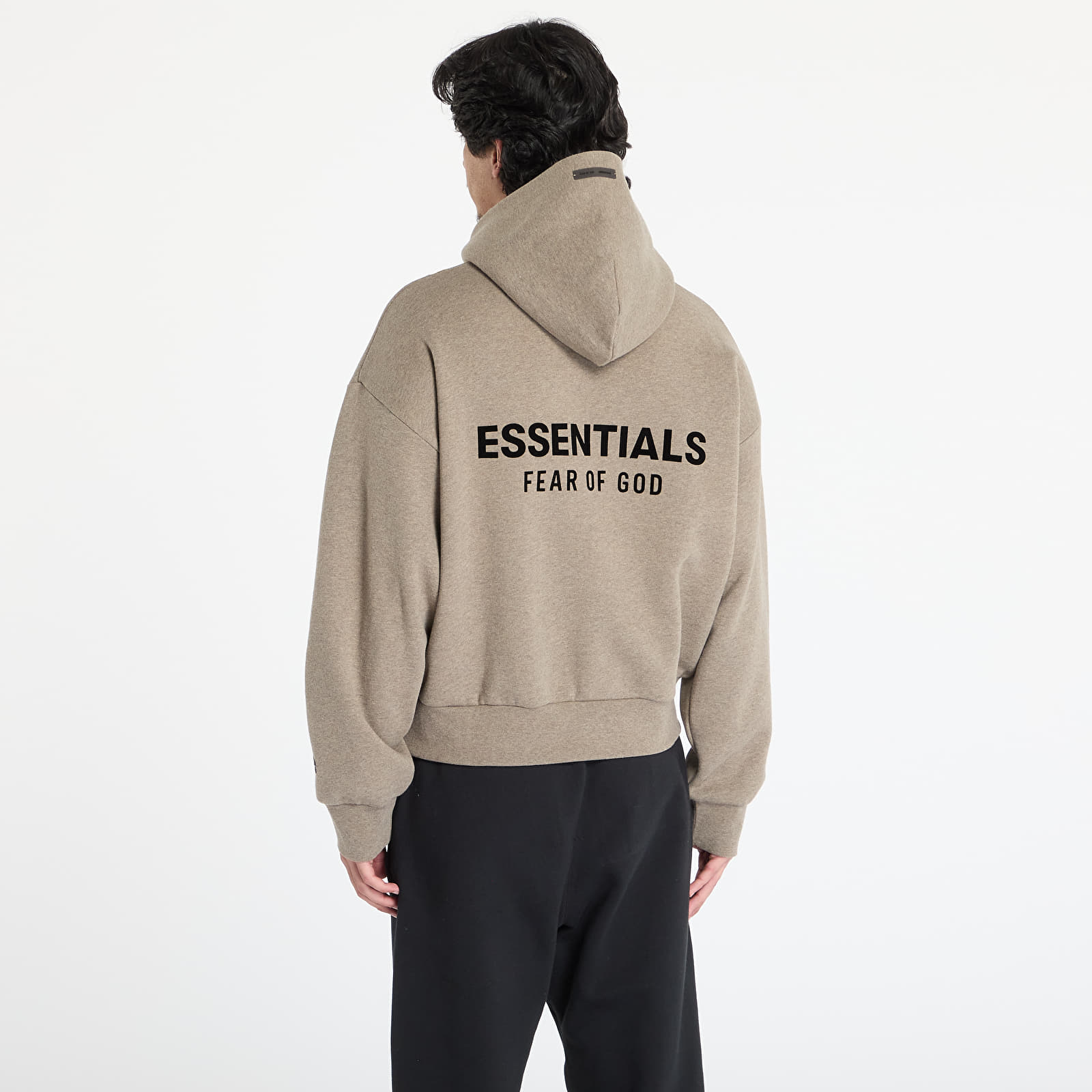 Fear of God Essentials Classic Fit Fleece Hoodie Homestead Heather