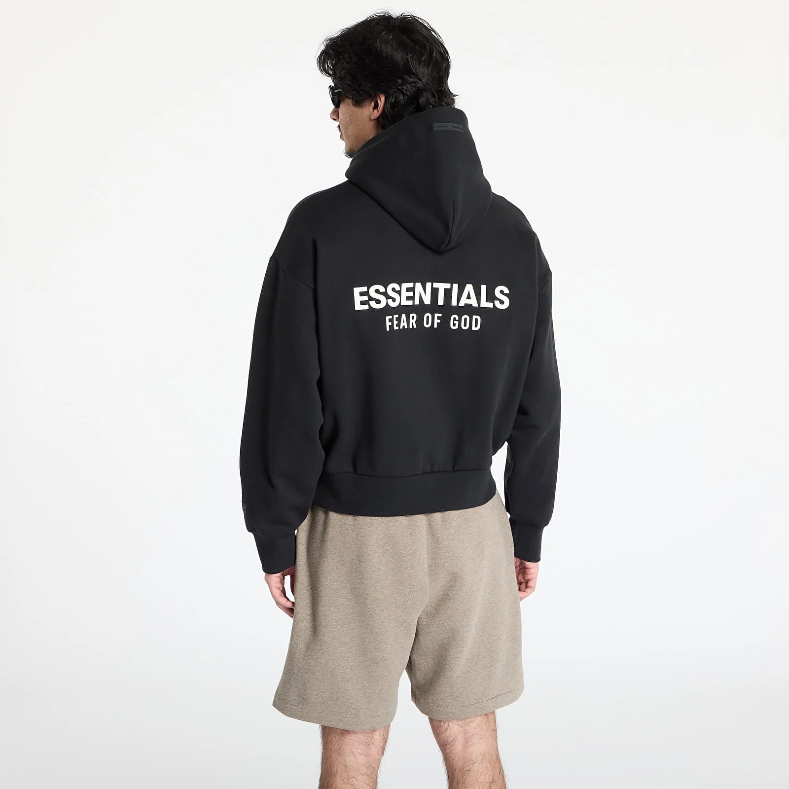 Fear of God Essentials Classic Fit Fleece Hoodie Black