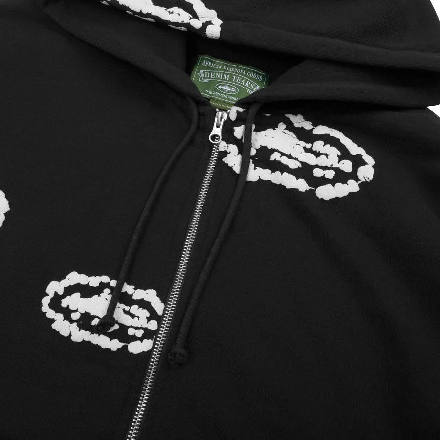 Corteiz x Denim Tears Cotton Wreath Black/White Set
