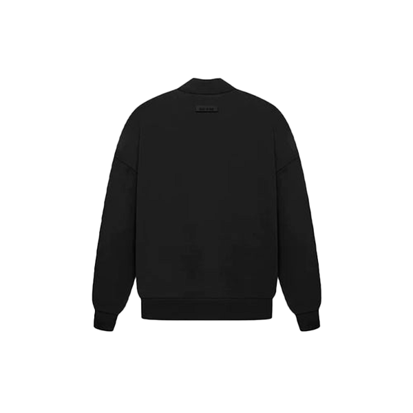Essentials Crewneck Logo Semicircular Jet Black