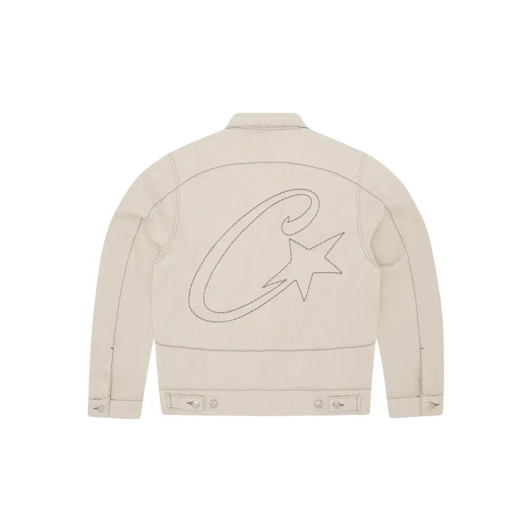 Corteiz C-Star Denim Trucker Jacket Natural