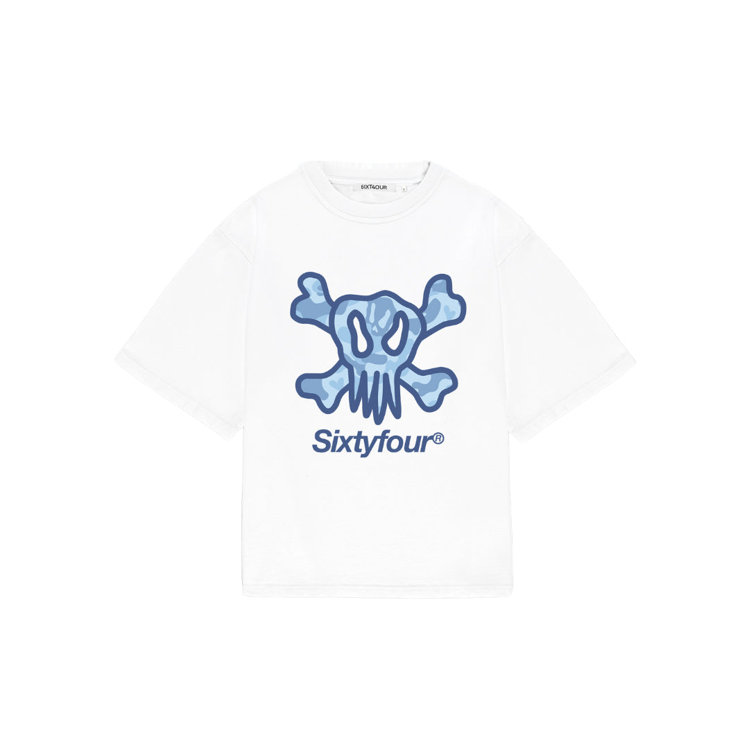 6ixt4our - Camo Skull Blue