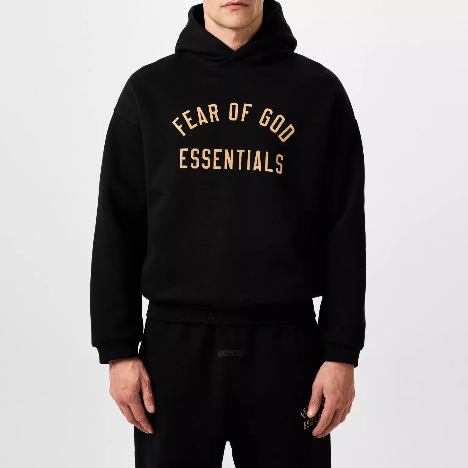Fear of God Essentials Fleece II Hoodie 'Black'