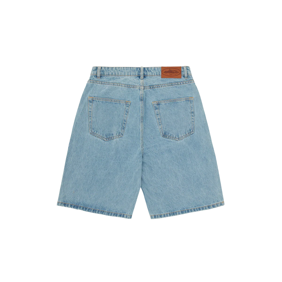 Corteiz Alcatraz Shorts Denim Stonewash
