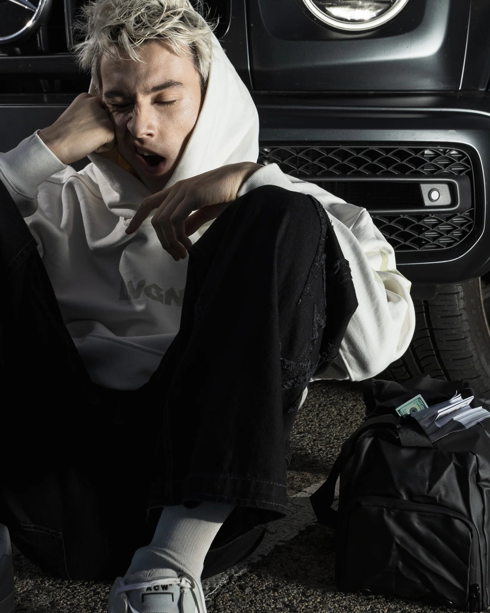 LVGN - White Success Hoodie