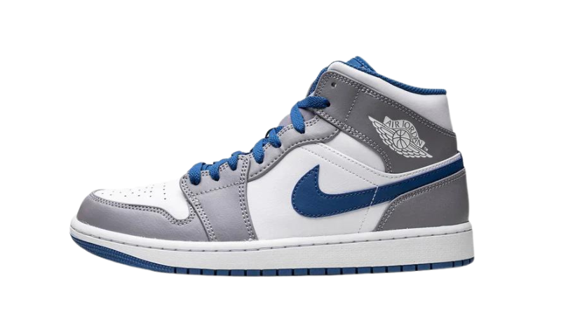 Jordan 1 Mid - True Blue Cement