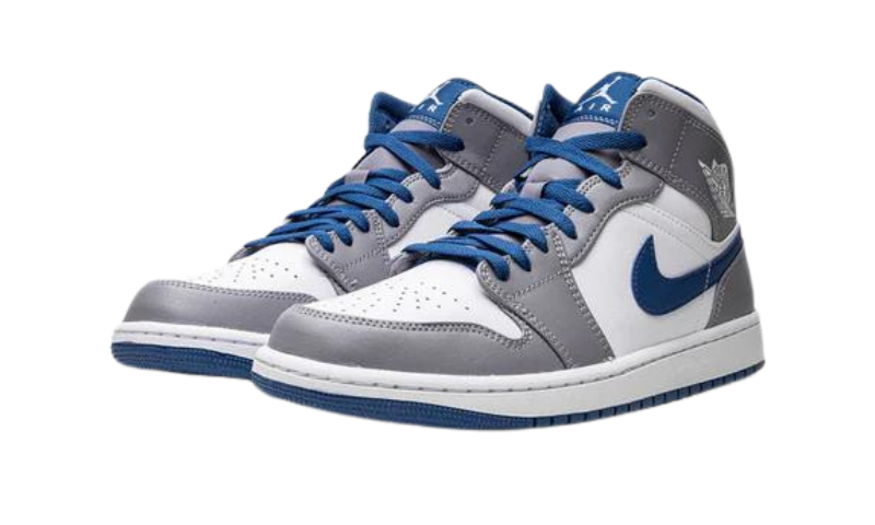 Jordan 1 Mid - True Blue Cement