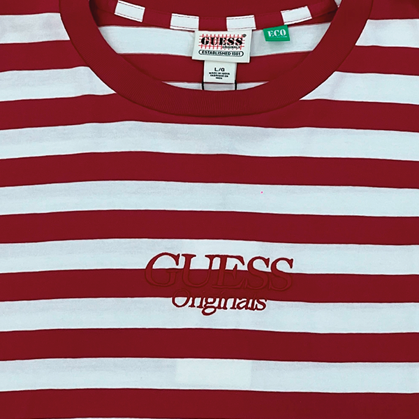 GUESS ORIGINALS Go Simple Stripe Tee - Autumn Spice Multi