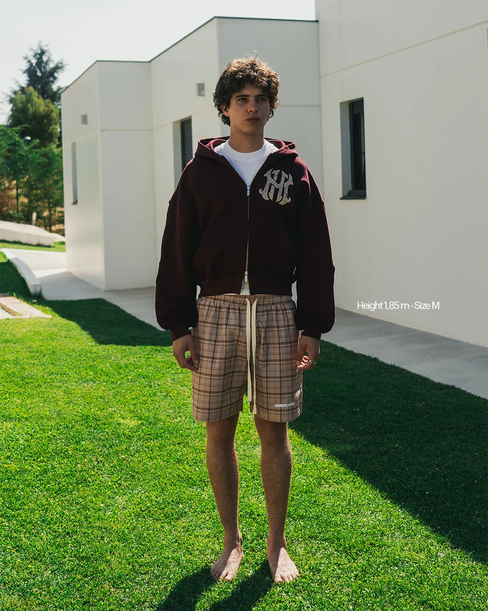 Host - Homerun Burgundy Zipped Hoodie