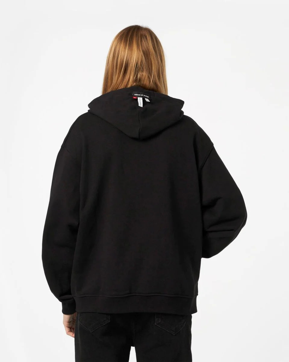 Vision Of Super - Black Hoodie With Puffy Print