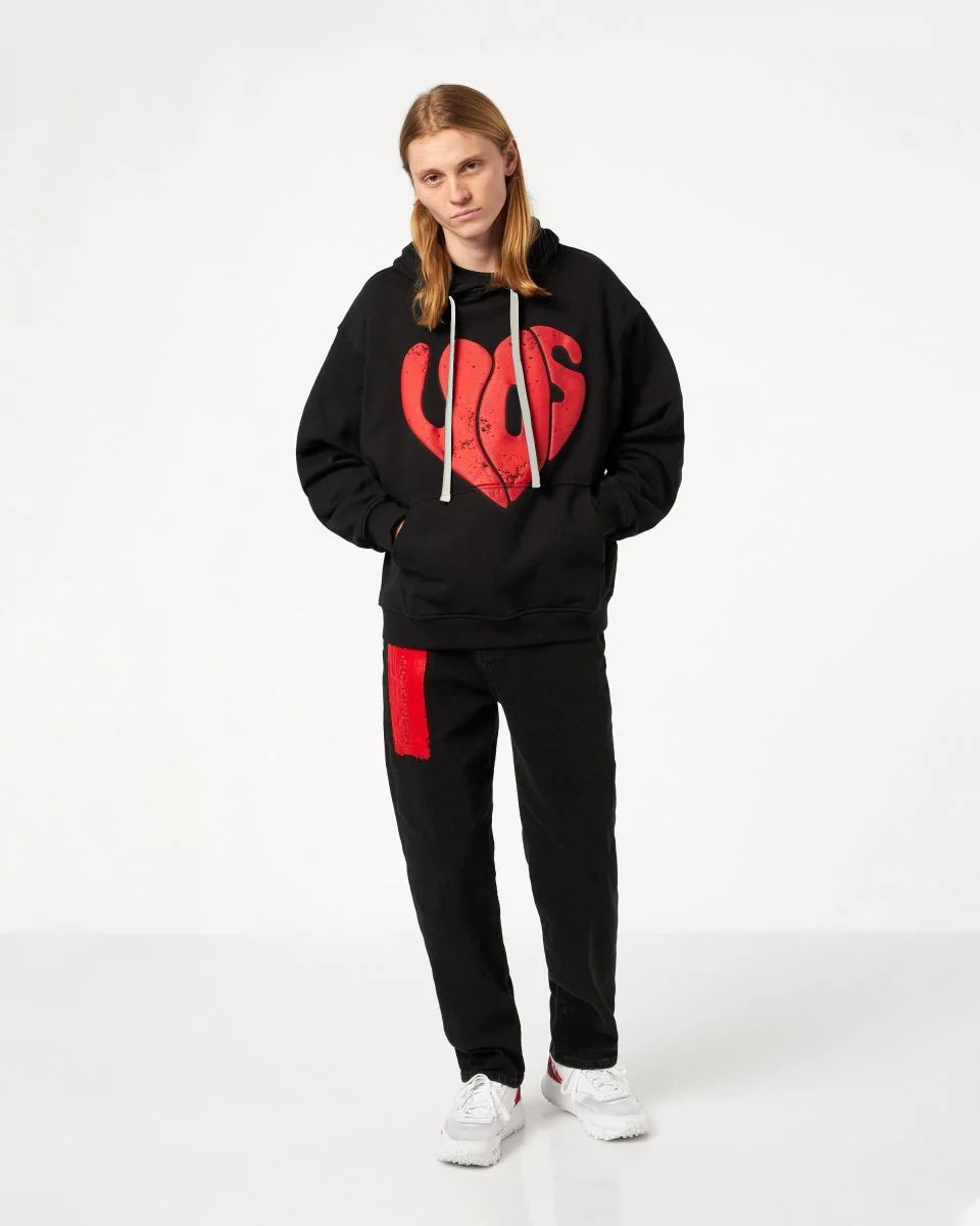 Vision Of Super - Black Hoodie With Puffy Print