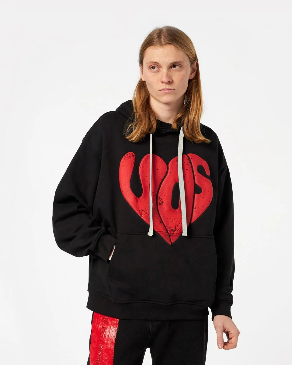 Vision Of Super - Black Hoodie With Puffy Print