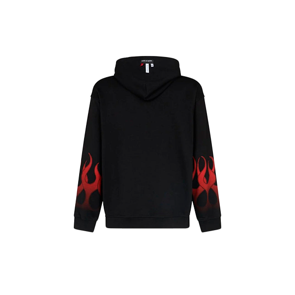 Vision Of Super - BLACK HOODIE WITH RED FLAMES