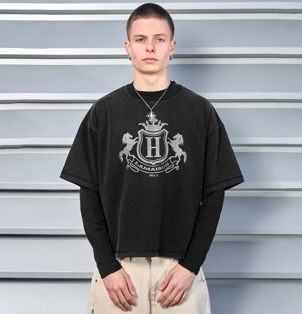 Host - Royal Shield Black Tee