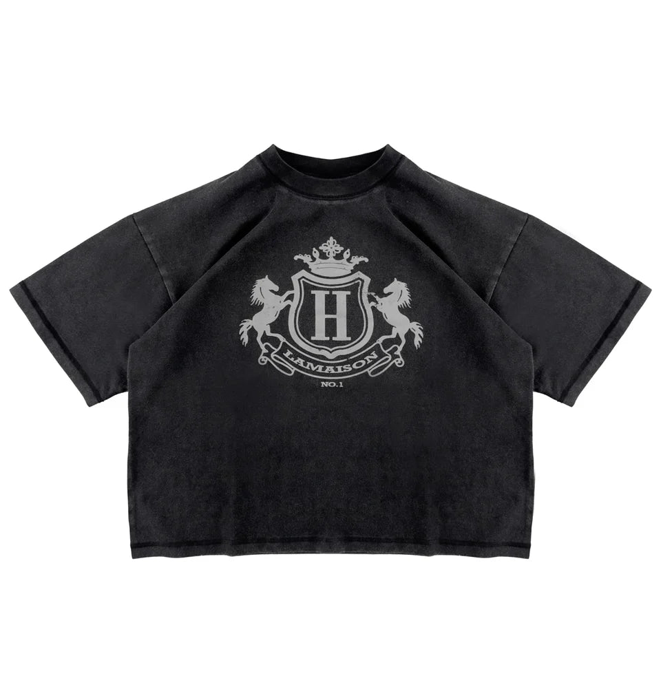 Host - Royal Shield Black Tee