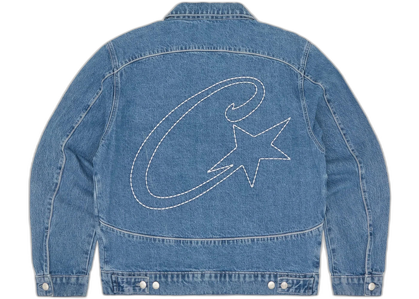 Corteiz C-Star Denim Trucker Jacket Blue