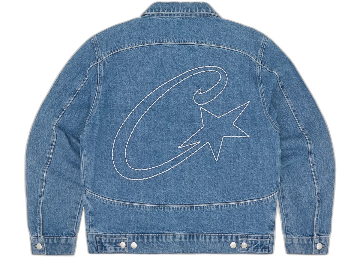Corteiz C-Star Denim Trucker Jacket Blue