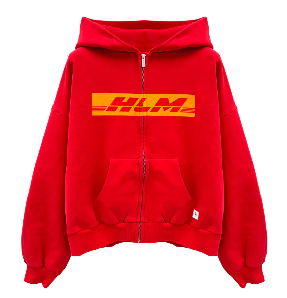 Host - Delivery Red Zipped Hoodie