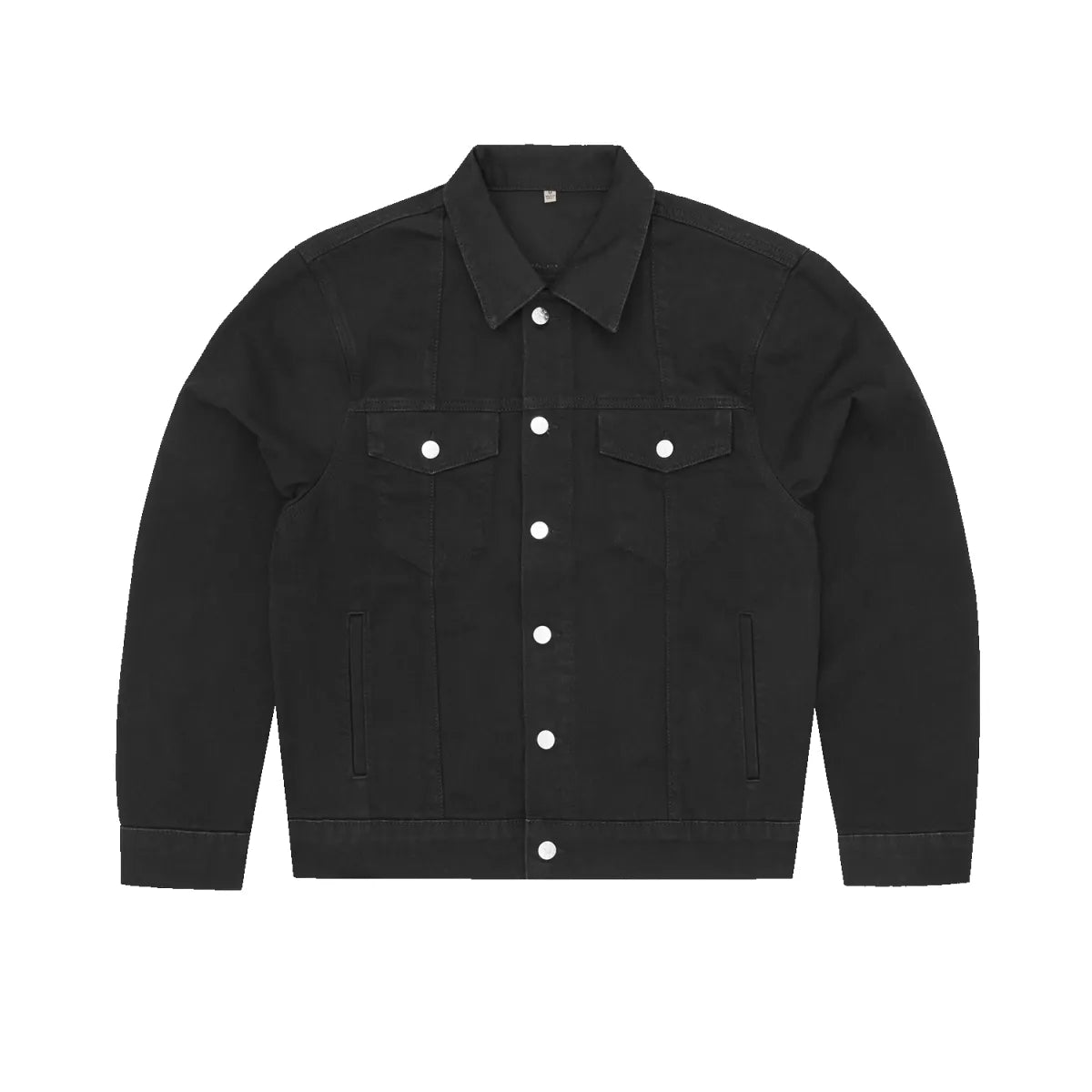 Corteiz C-Star Stitch-Down Denim Jacket Triple Black