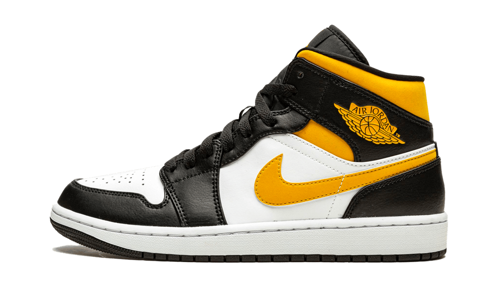 Jordan 1 Mid - White Pollen Black