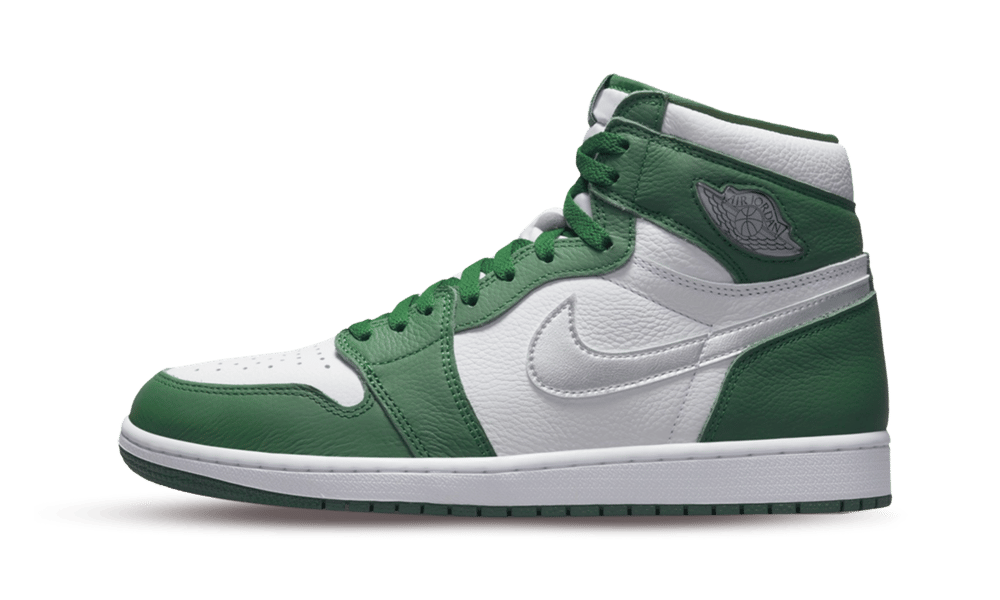 Green and white retro jordans clearance
