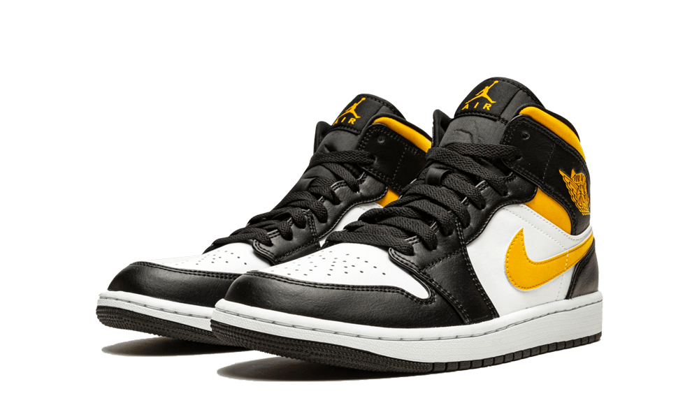 Jordan 1 Mid - White Pollen Black