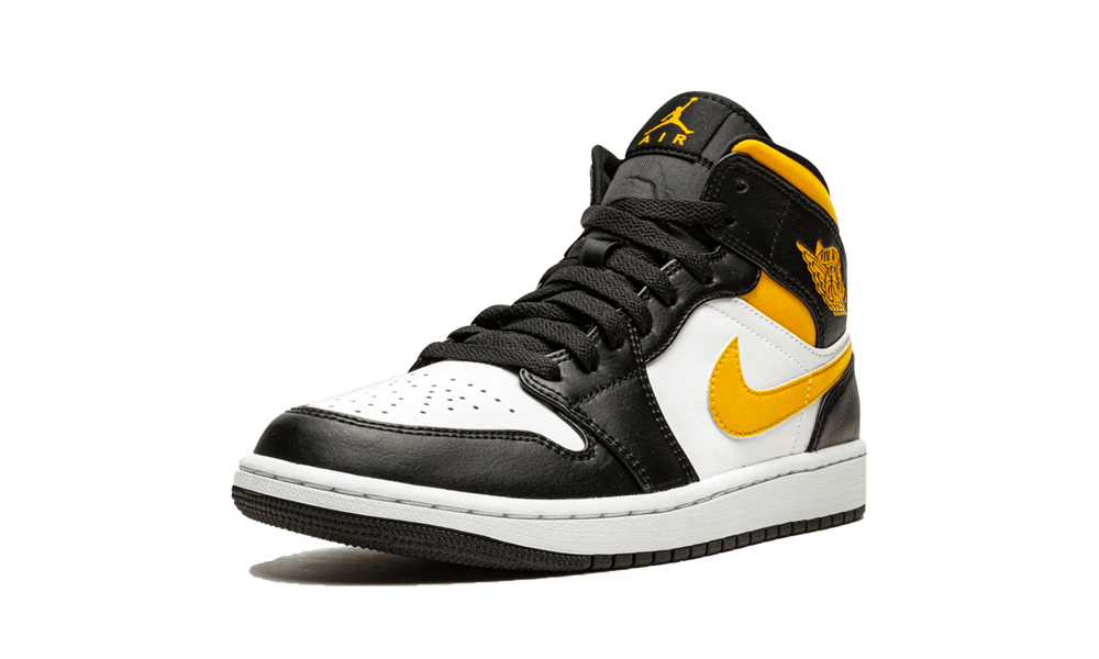 Jordan 1 Mid - White Pollen Black
