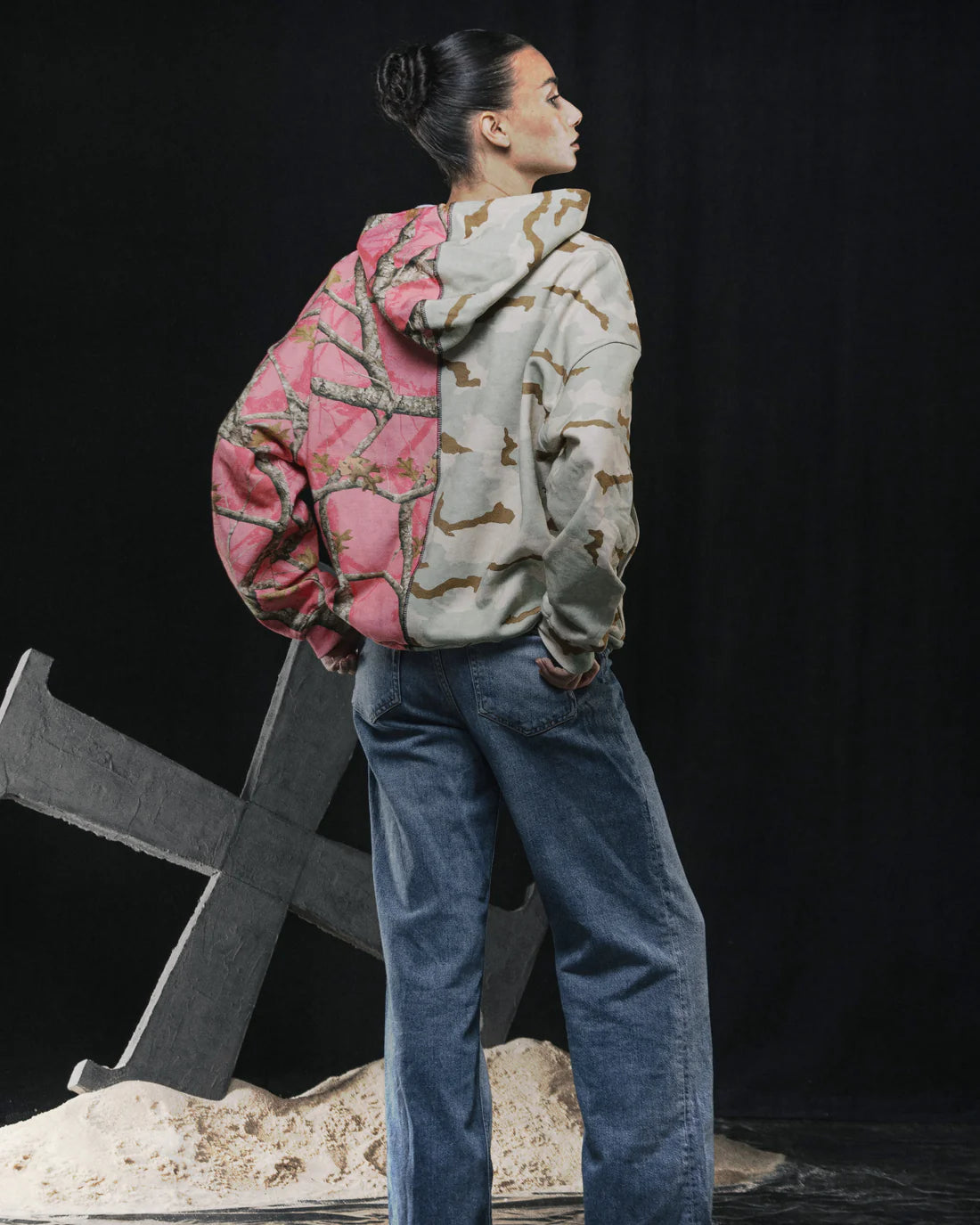 LVGN - Patch Camo Split Hoodie