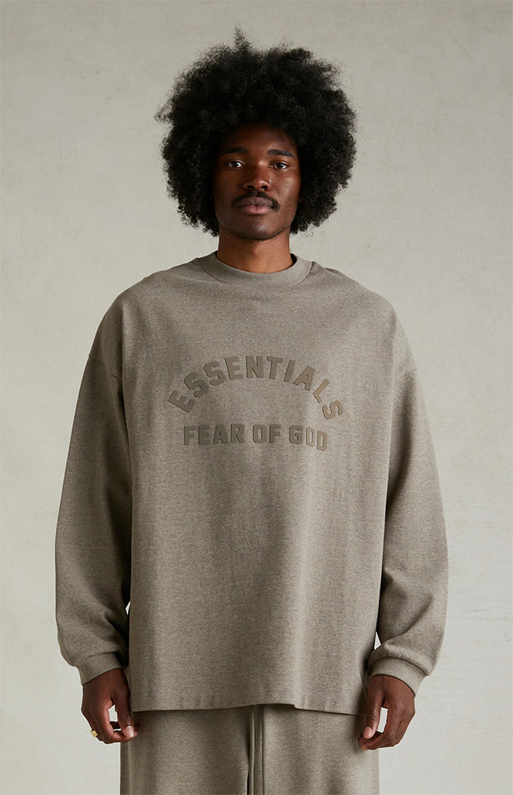 Fear of God Essentials Heavy Longsleeve Heather Grey