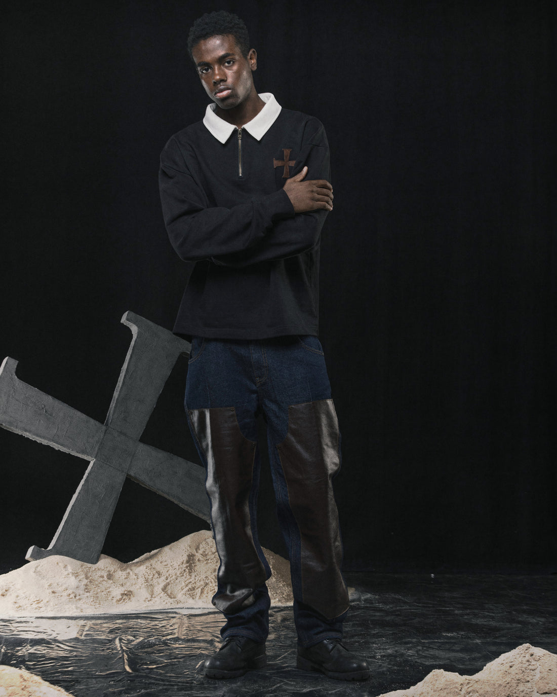 LVGN - Double Knee Raw Jeans