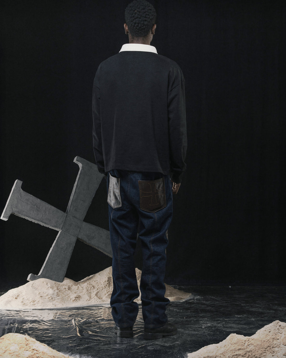 LVGN - Double Knee Raw Jeans