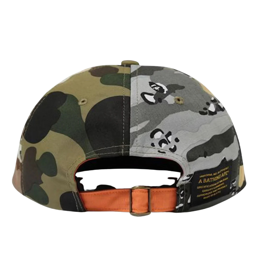 BAPE Mad Shark Crazy Camo Panel Cap Multi