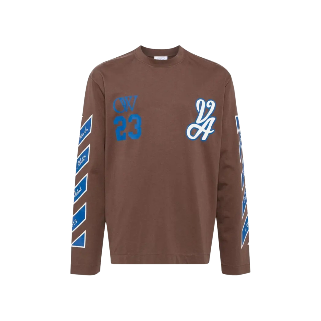 Off White - Printed Rain Drum Long Sleeved T-shirt