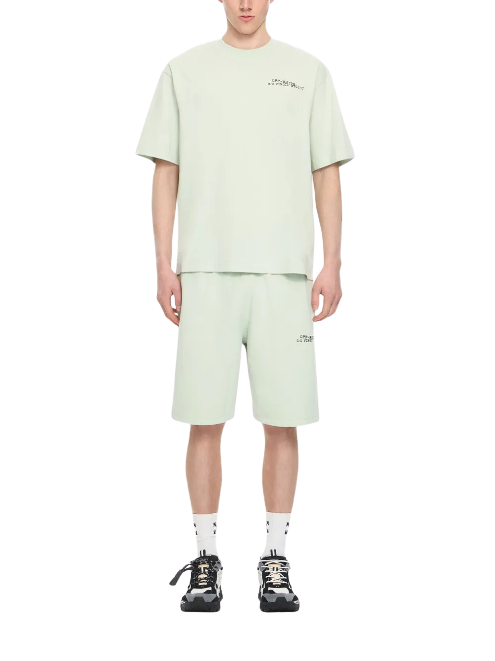 Off White - Arrow Skate Green T-Shirt