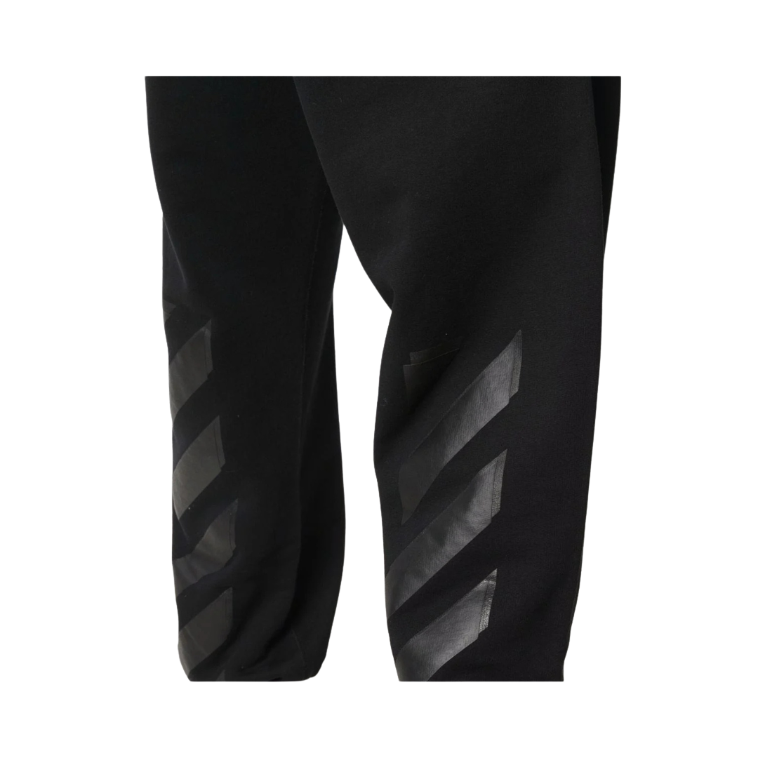 Off White Diagonal Tab Slim Sweatpants Black