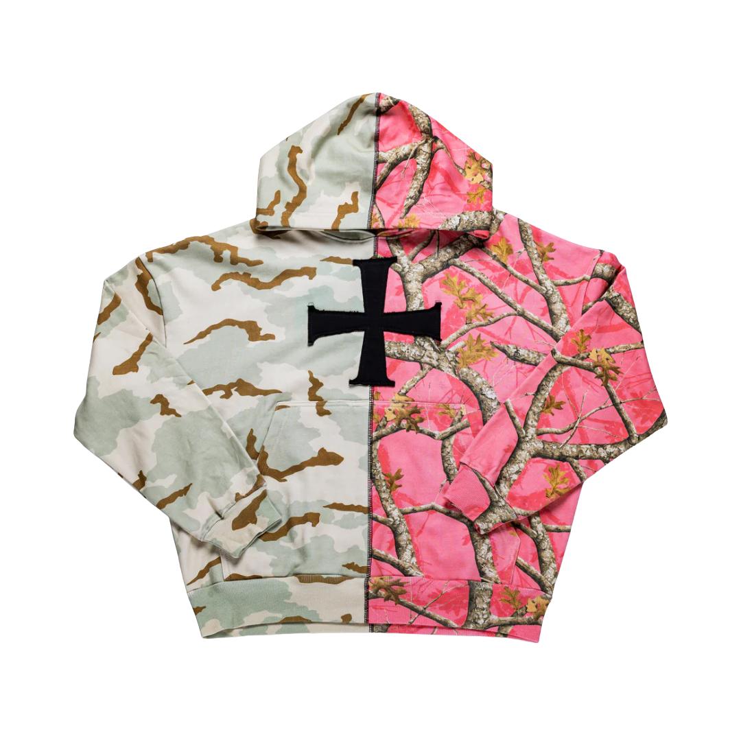 LVGN - Patch Camo Split Hoodie