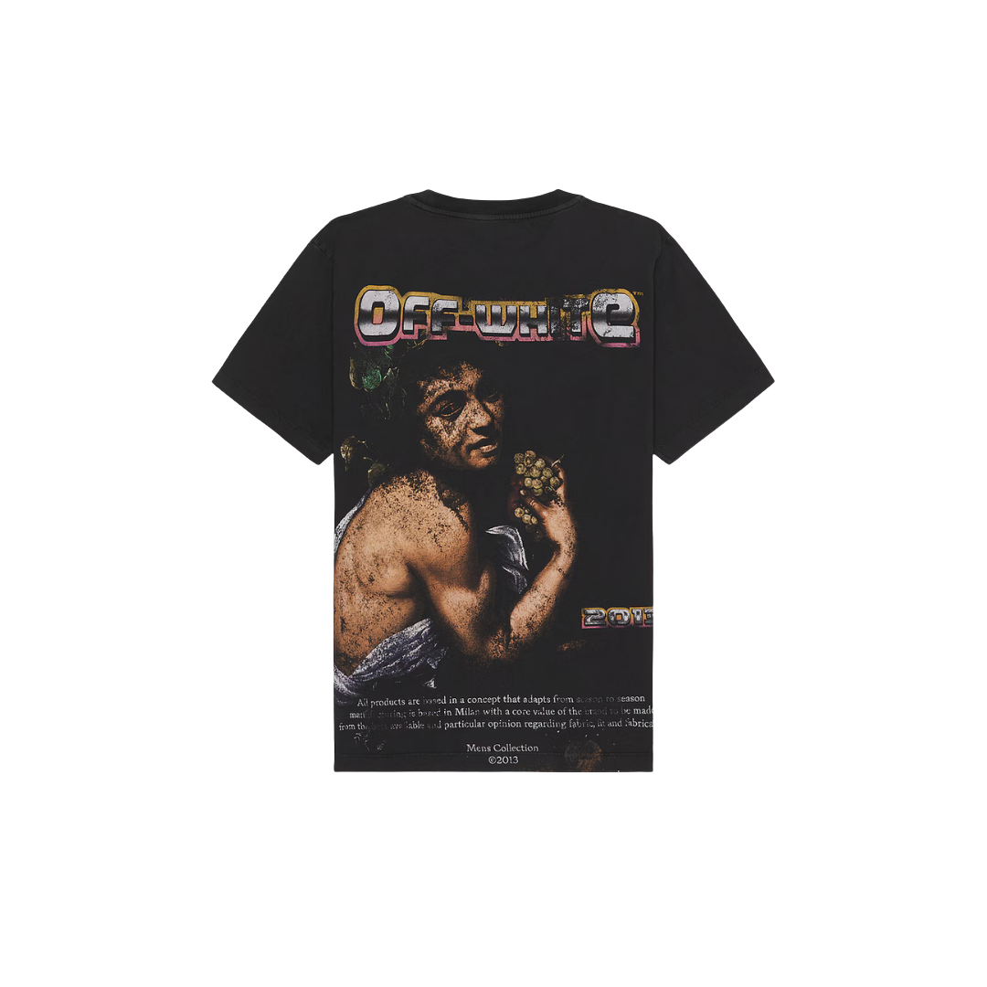 Off White Digit Bacchus Crew Neck T-Shirt Black