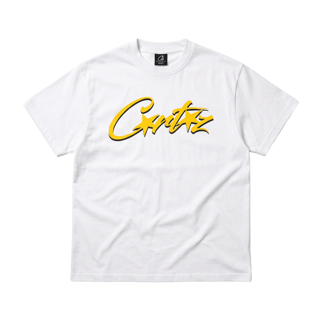Corteiz OG Allstarz Tee White Yellow