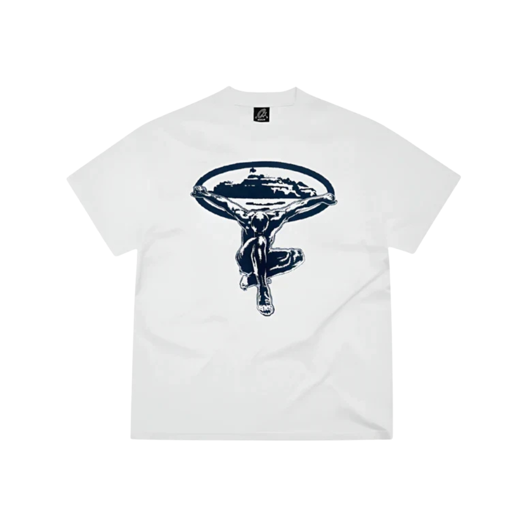 Corteiz Man Of Steel Tee White