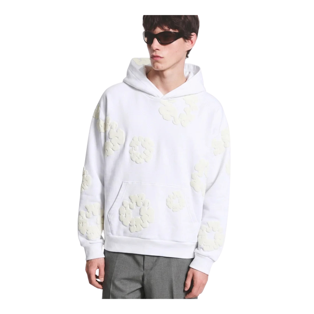 Denim Tears Mono Cotton Wreath Hoodie White