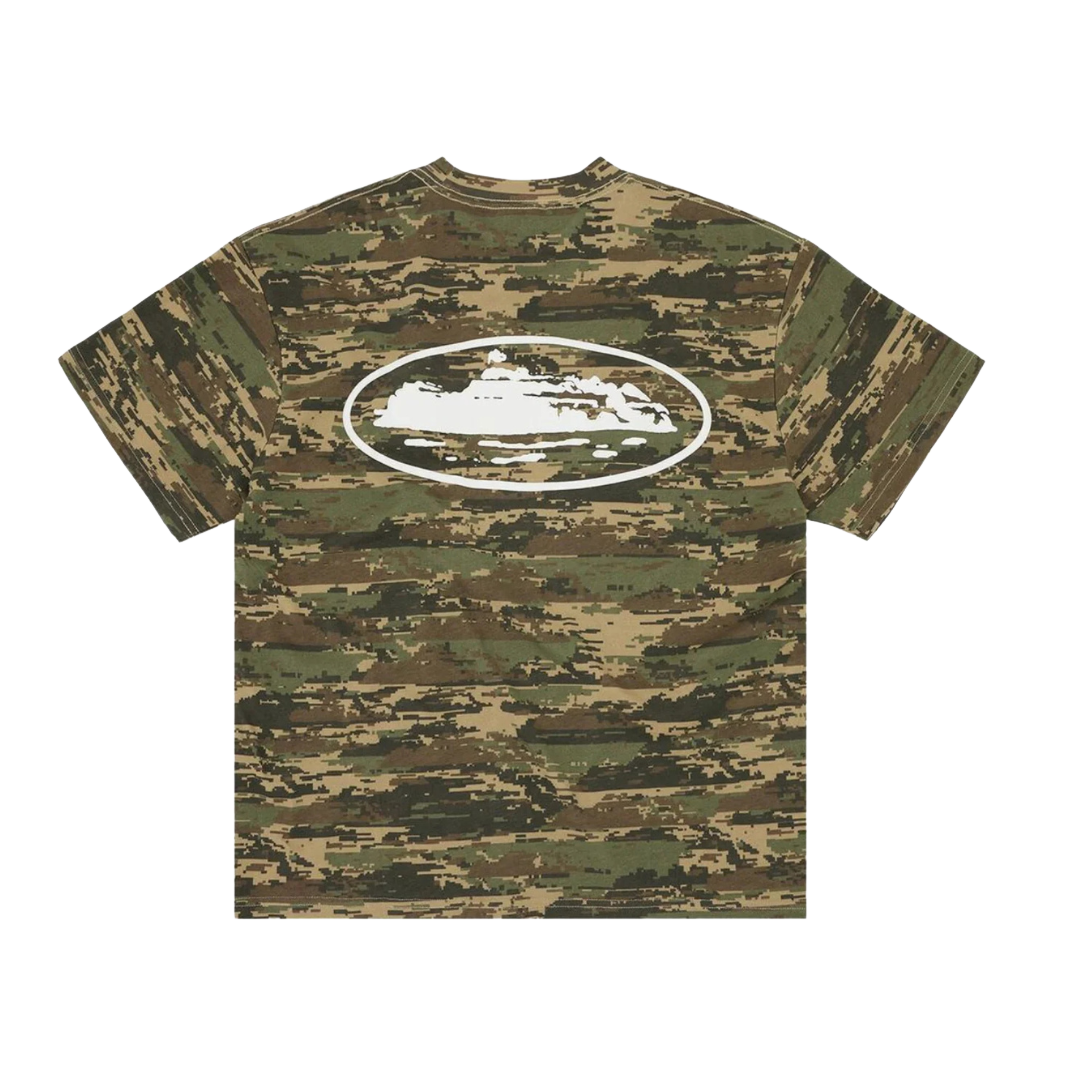 Corteiz Island Puff Print Tee Digi Camo