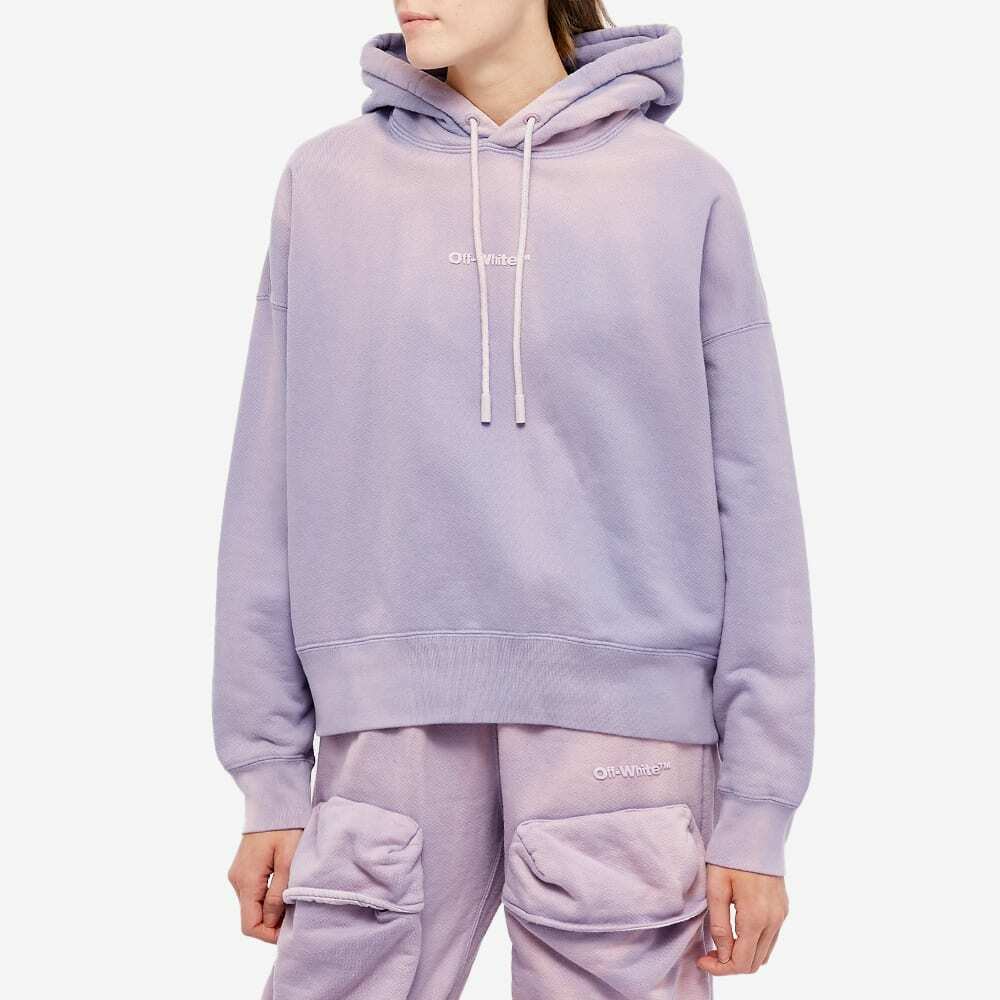 Off White - White Women's Laundry Hoodie in Lilac