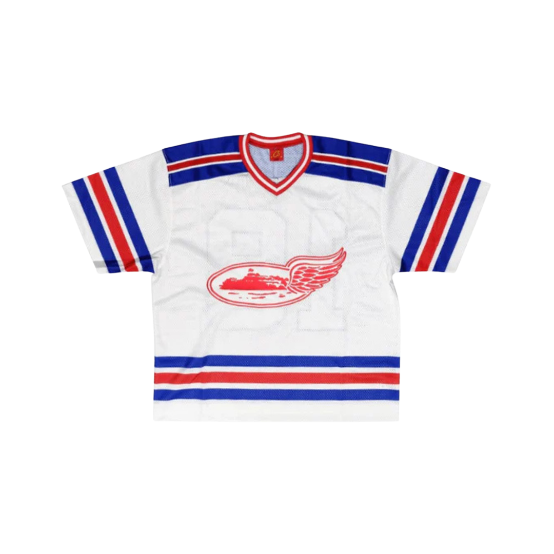 Corteiz Alcatraz Wings Hockey Jersey White
