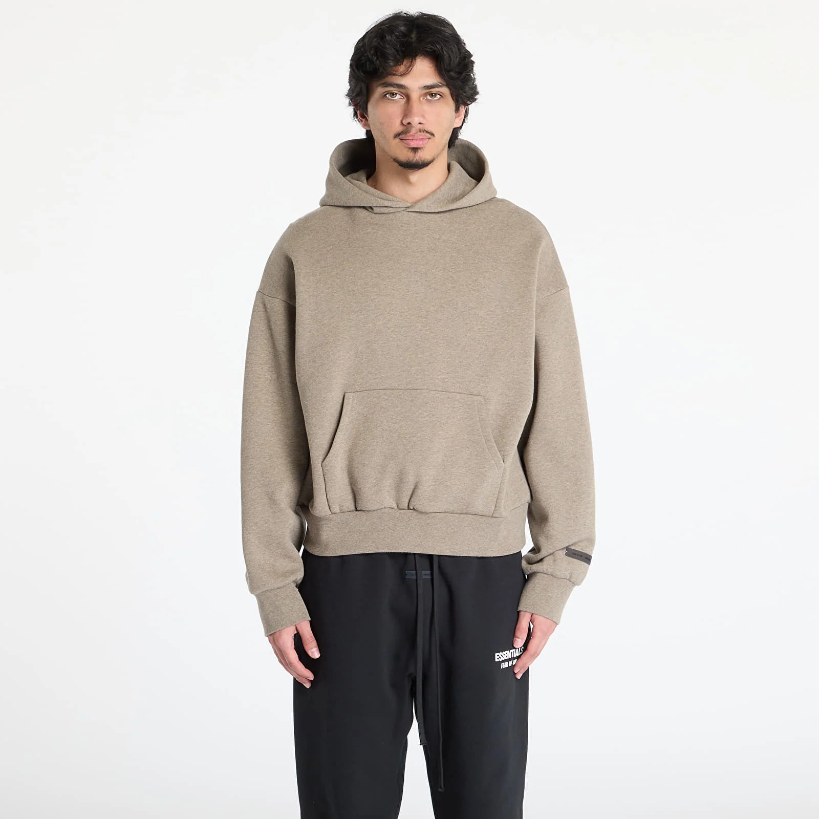 Fear of God Essentials Classic Fit Fleece Hoodie Homestead Heather