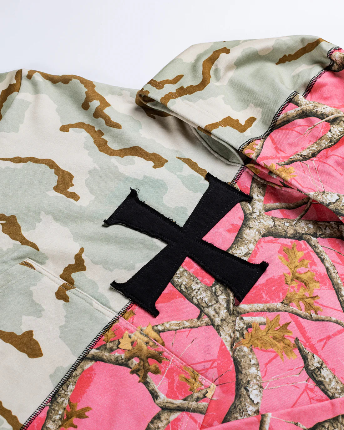 LVGN - Patch Camo Split Hoodie