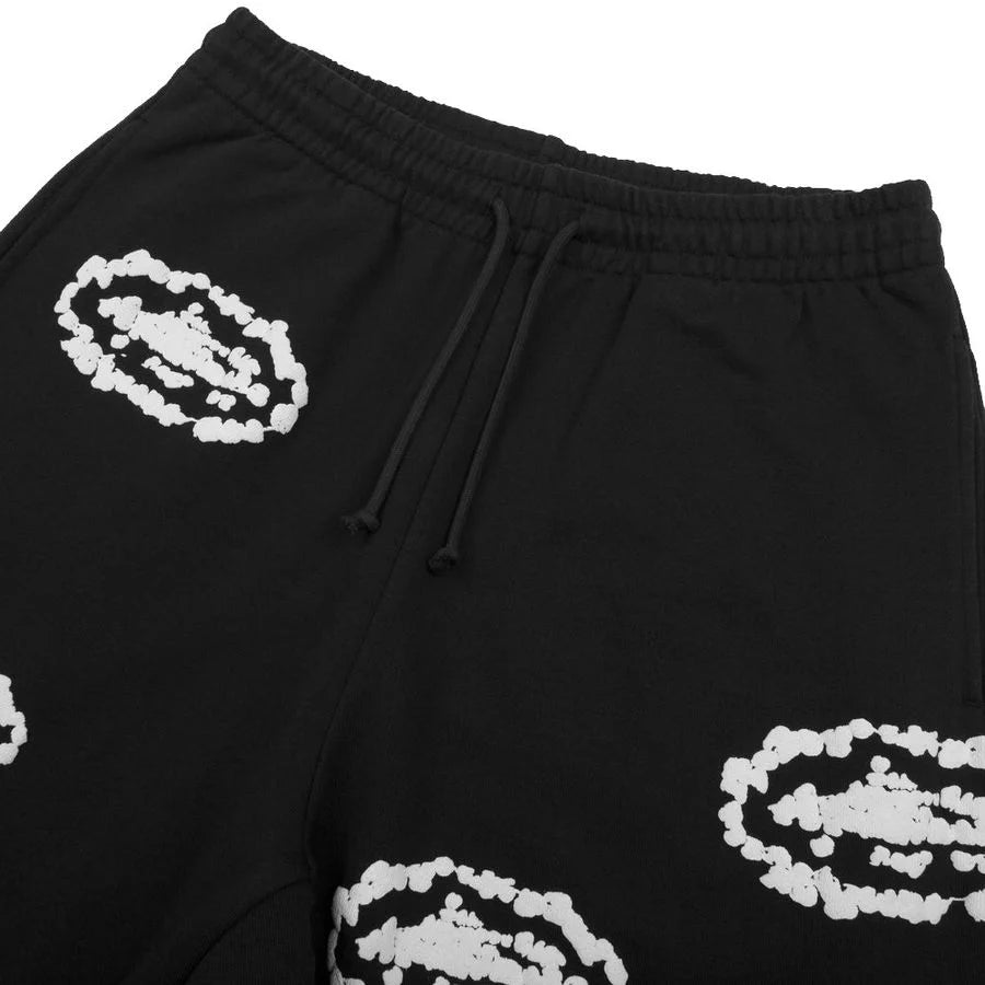 Corteiz x Denim Tears Island Wreath Sweatpant Black