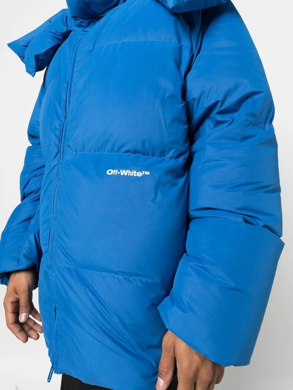 Off White - Bounce Hooded Down Puffer Peacock