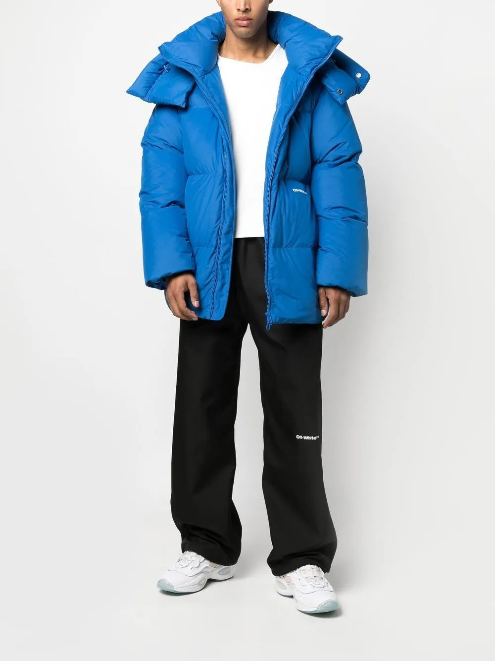 Off White - Bounce Hooded Down Puffer Peacock