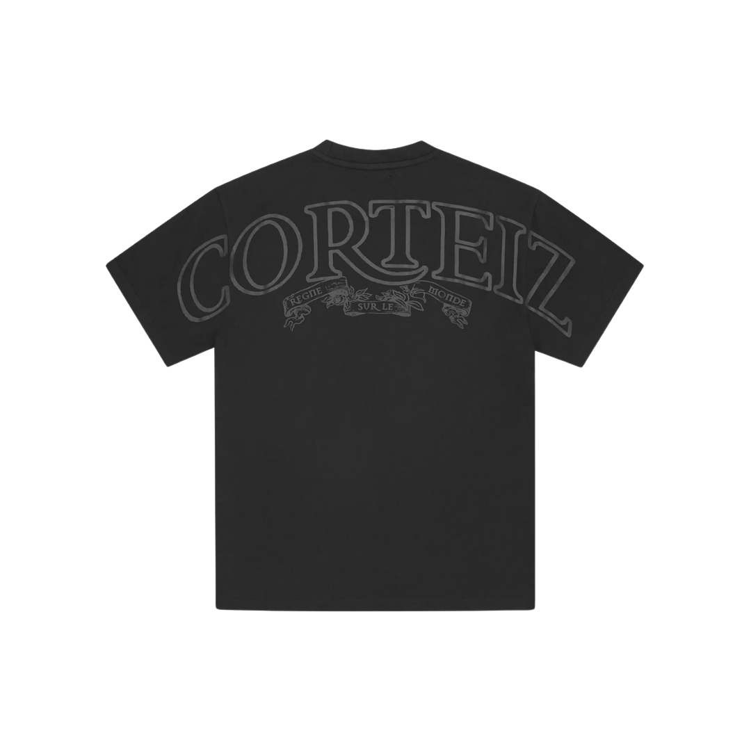 Corteiz Royale Heavyweight Tee Black Black